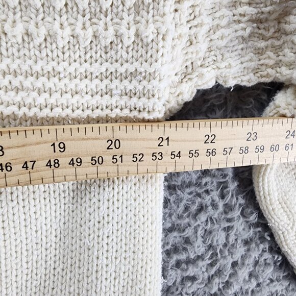 Universal Thread Sweater Womens XXL Cream Mock Neck Cable Knit Pullover - Picture 5 of 8